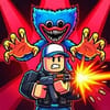 Play Obby vs. Huggy Wuggy: Arena of Darkness Shooter Online