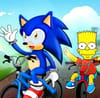 Play Bart against Sonic Online