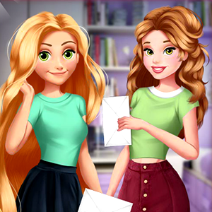 Play Belle And Rapunzel League Princesses Game Free