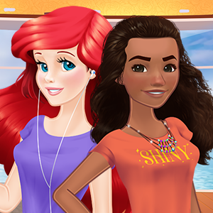 Ariel And Moana Princess On Vacation