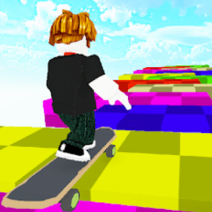 Play Obby: Skateboard Race Online Game Free