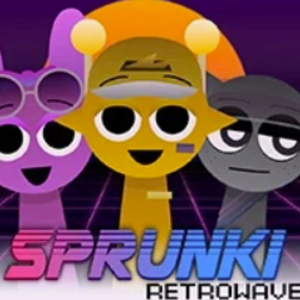 Play Sprunki Retrowave Online Game Free