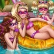 Super Barbie Pool Party